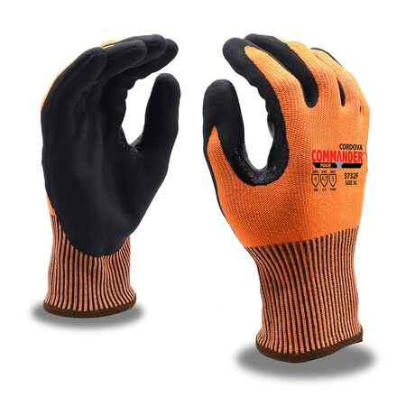 Cordova COMMANDER FOAM, HPPE/Glass/Steel, A7 Cut Gloves, S, PR 3732FS